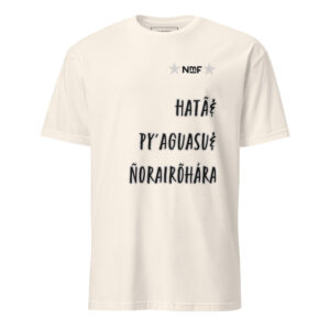 unisex-basic-softstyle-t-shirt-natural-front-69ecbf613d417.jpg Remera basica manga corta raza guaraní