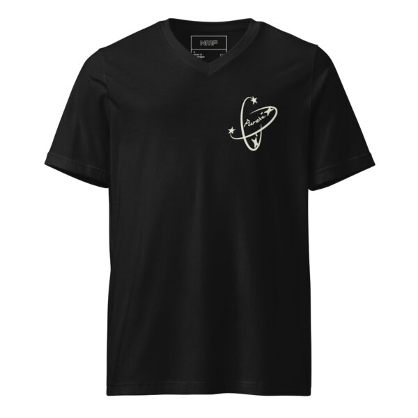 unisex-v-neck-tee-black-front-69de8ca155f88.jpg Remera manga corta Purete cuello pico