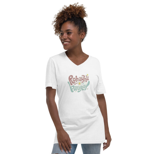 unisex-v-neck-tee-white-front-69dba4a5478e9.jpg Remera manga corta Rohayhu PY cuello pico