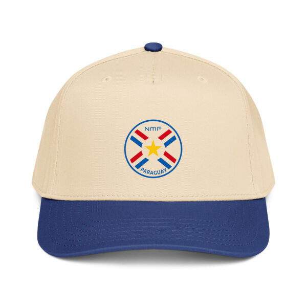 5-panel-mid-profile-baseball-cap-royal-natural-front-69ffc021e2ce6.jpg Gorra NmF Paraguay edición