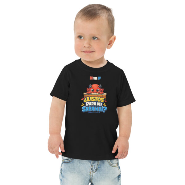 toddler-jersey-t-shirt-black-front-6a1b06381660d.jpg Remera básica niño Sarambí