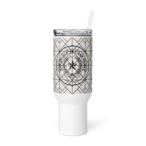 Termo con asa escudo de armas de Paraguay