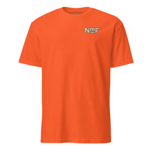 unisex-basic-softstyle-t-shirt-orange-front-69f4b0ecaadf4.jpg Remera basica manga corta Teju Jagua