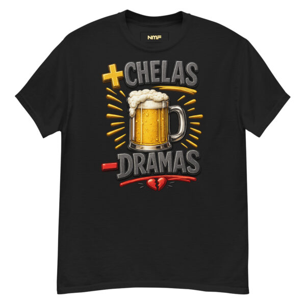 unisex-classic-tee-black-front-6a08ac77c979b Remera basica unisex + chelas
