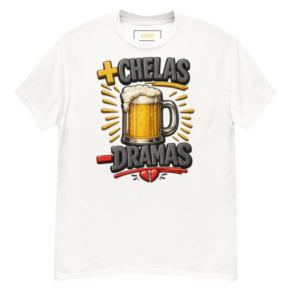 unisex-classic-tee-white-front-6a08ac77cbd22 Remera basica unisex + chelas