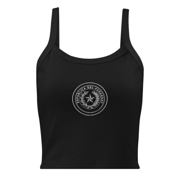 womens-micro-rib-tank-top-solid-black-blend-front-6a089beb3ab16.jpg Remera tirantes canalé escudo de armas bordado