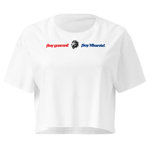 womens-crop-top-white-front-6a37d6c2c6e11.jpg Crop top soy guaraní, soy mbarete