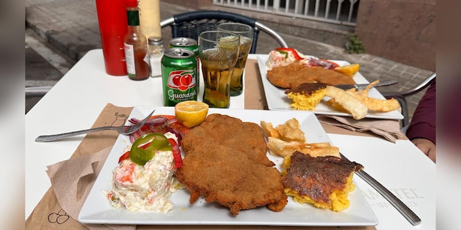 Plato de comida paraguaya en Bar Legazpi