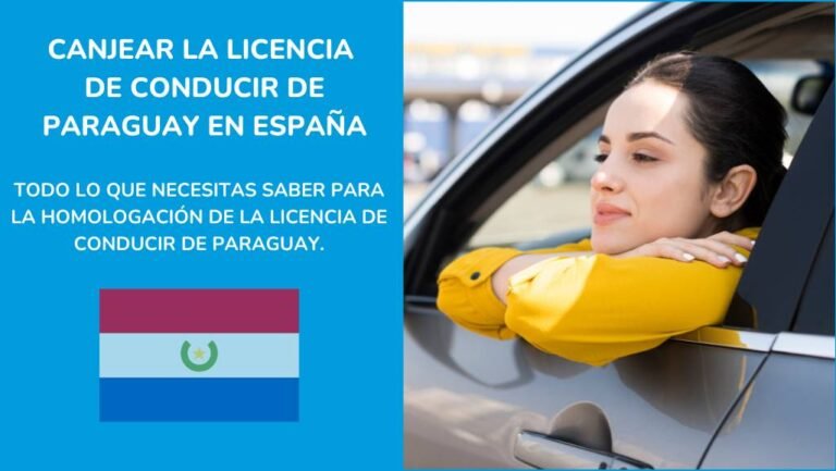 Canje del carnet de conducir paraguayo en España