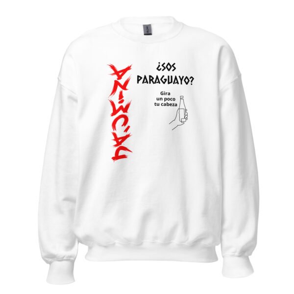 Sudadera paraguaya Ja’umina unisex blanca