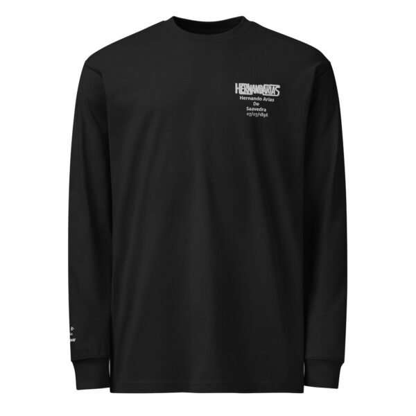mens-heavyweight-long-sleeve-t-shirt-black-front-6ab4bbe09e79d.jpg Camiseta manga larga Paraguay Hernandarias 07/07/1896 | Historia del Paraguay
