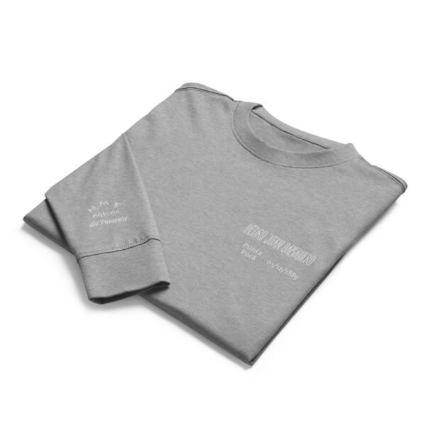 mens-heavyweight-long-sleeve-t-shirt-carbon-grey-front-6aaff82a68cd6.jpg Camiseta manga larga Paraguay Pedro Juan Caballero 1899 | Historia del Paraguay